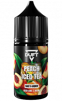 Жидкость для ЭСДН DUFT SALT ICED "Peach Iced Tea / Освежающий персиковый чай" 30мл 20мг.